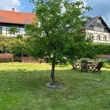 Urlaubsfreude Biedermann Haus Glucksstein Ferienwohnung Aquamarin Bad Schandau Exterior foto